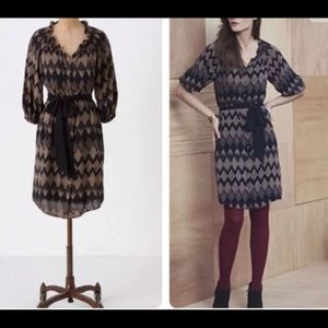 Anthropologie Edme & Esyllte Front Button Dress
